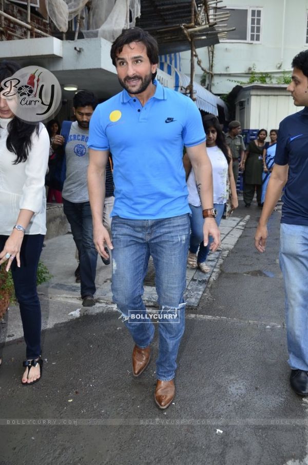 Saif Ali Khan arrives at the Felicitation for Asian Game Winners