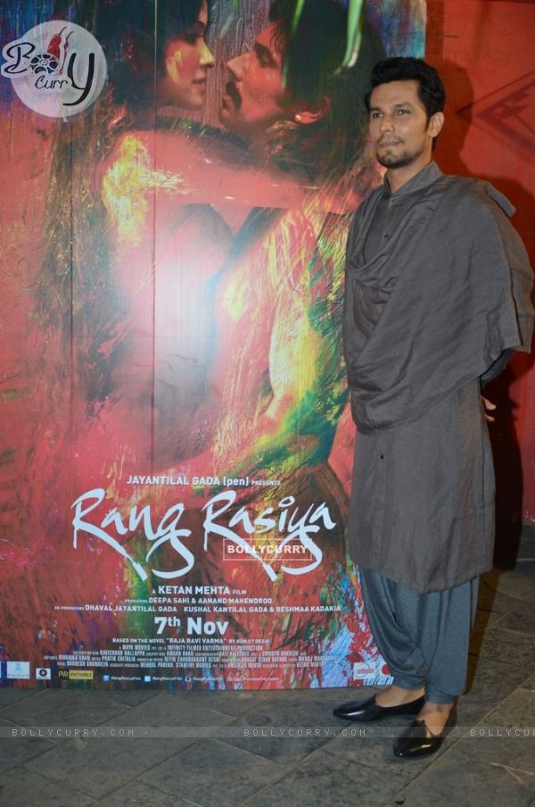 Randeep Hooda was at the Rang Rasiya Fashion Promotions