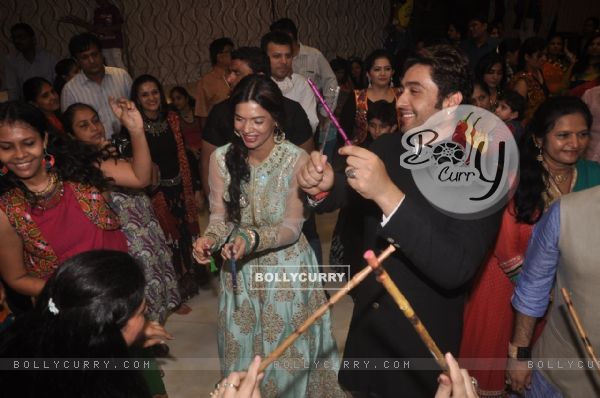 Adhyayan Suman and Sara Loren were spotted at the Annual Garba Celebrations