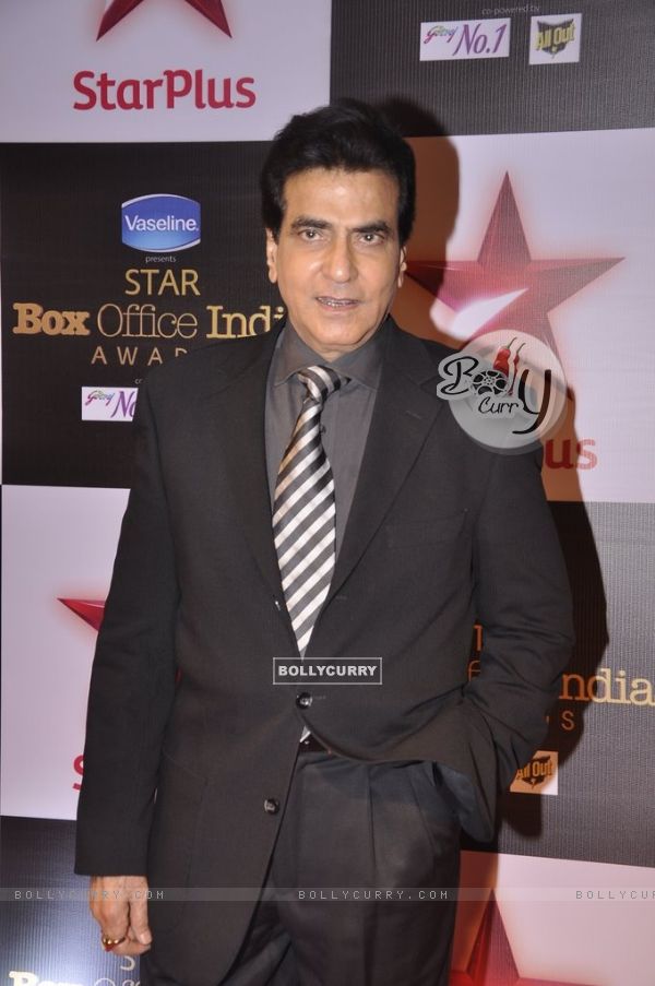 Jeetendra poses for the media at the Star Box Office Awards