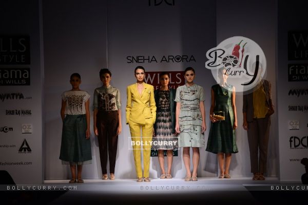 Sneha Arora showcases her collection at the Wills Lifestyle India Fashion Week Day 3
