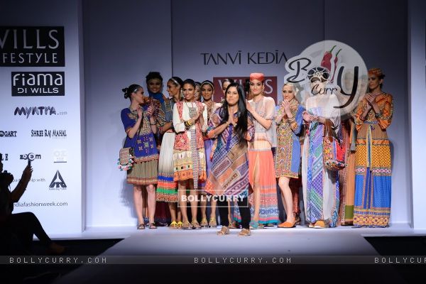 Tanvi Kedia showcases her collection at the Wills Lifestyle India Fashion Week Day 3