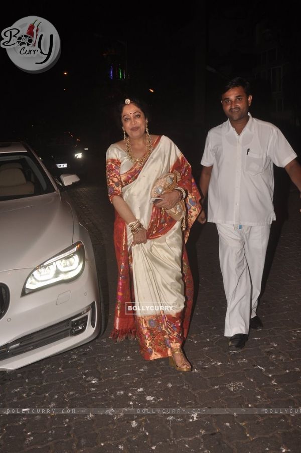 Kirron Kher snapped at Karva Chauth Celebrations