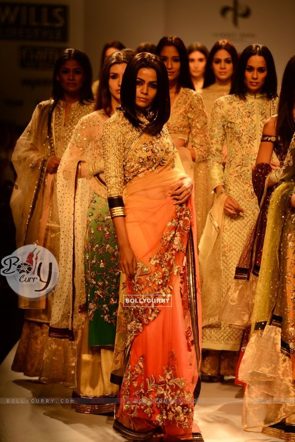 Vineet Bahl's show at the Wills Lifestyle India Fashion Week Day 4