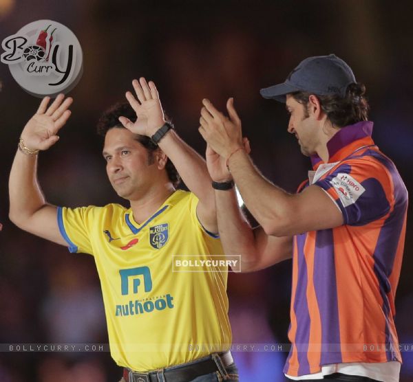 Sachin Tendulkar was at the Opening Ceremony of the Indian Super League