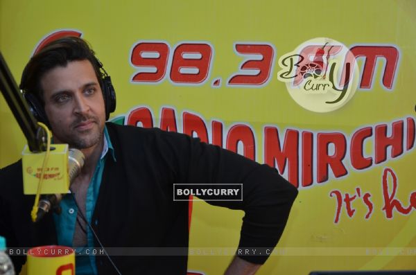 Hrithik Roshan snapped at Radio Mirchi Studio