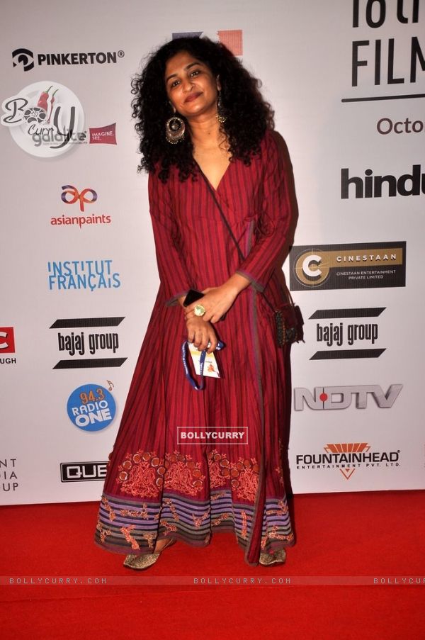 Gauri Shinde poses for the media at the 16th MAMI Film Festival