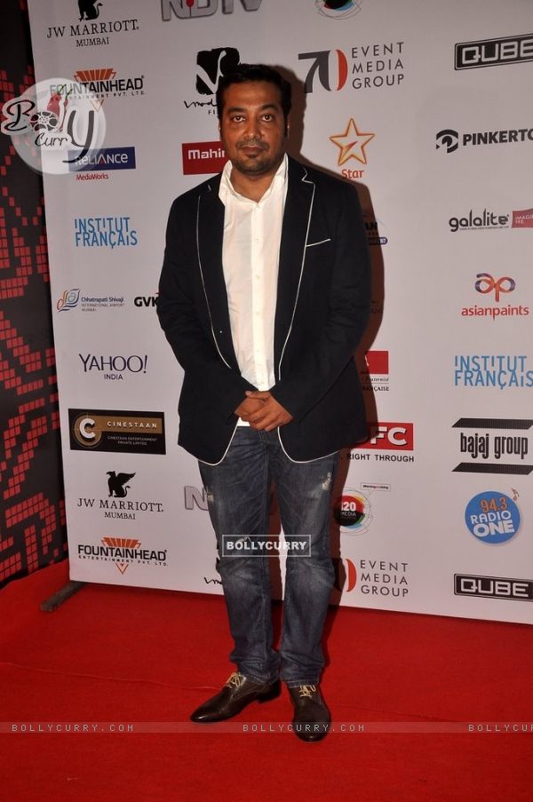 Anurag Kashyap poses for the media at the 16th MAMI Film Festival