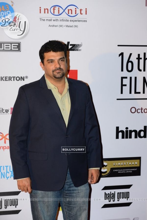 Siddharth Roy Kapur poses for the media at the 16th MAMI Film Festival