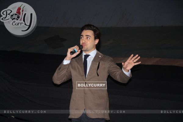 Imran Khan addresses the audience at the 16th MAMI Film Festival