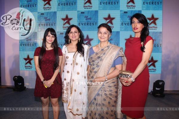 Cast of Everest poses for the media at the Launch