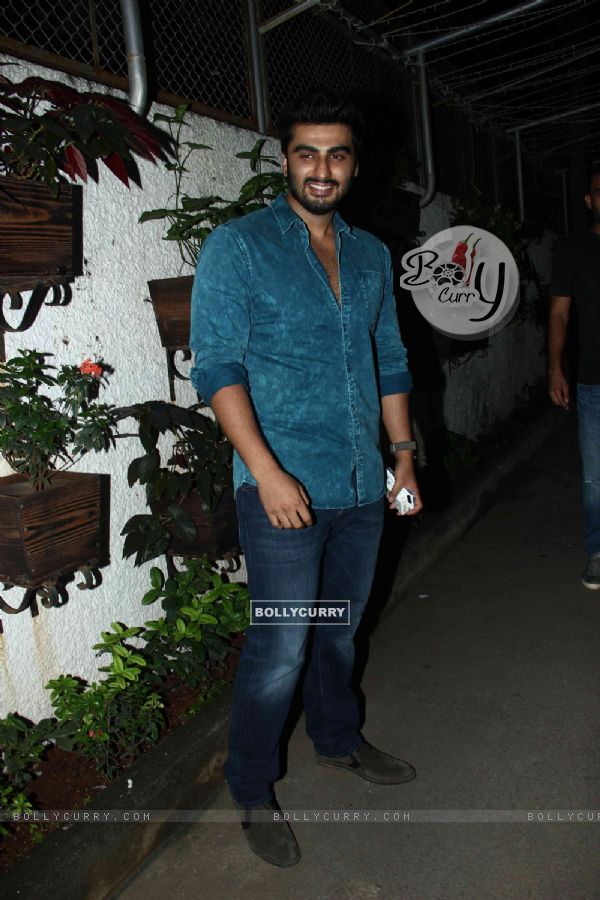 Arjun Kapoor poses for the media at the Special Screening of Ben Affleck's Gone Girl