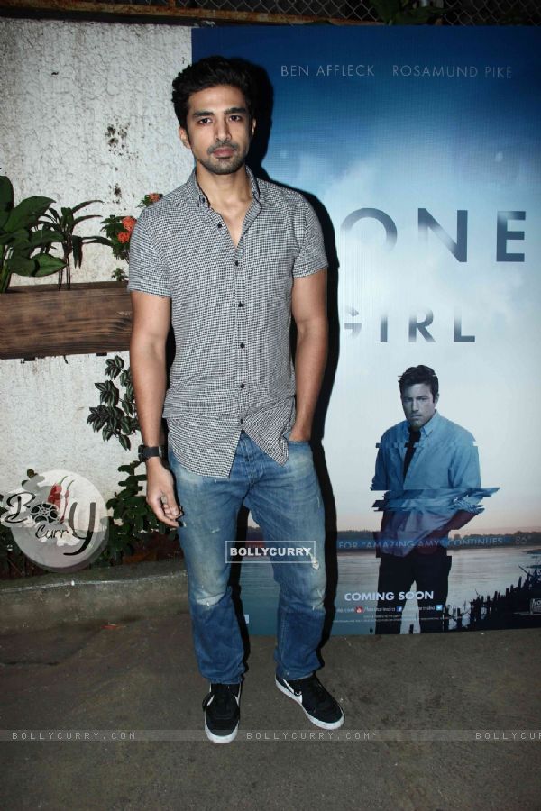 Saqib Saleem poses for the media at the Special Screening of Ben Affleck's Gone Girl