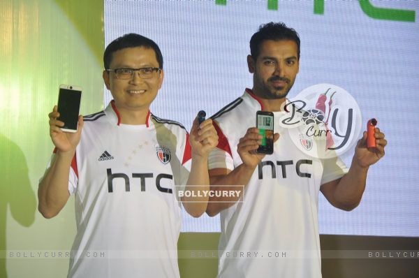 John Abraham at the Launch of HTC Mobile