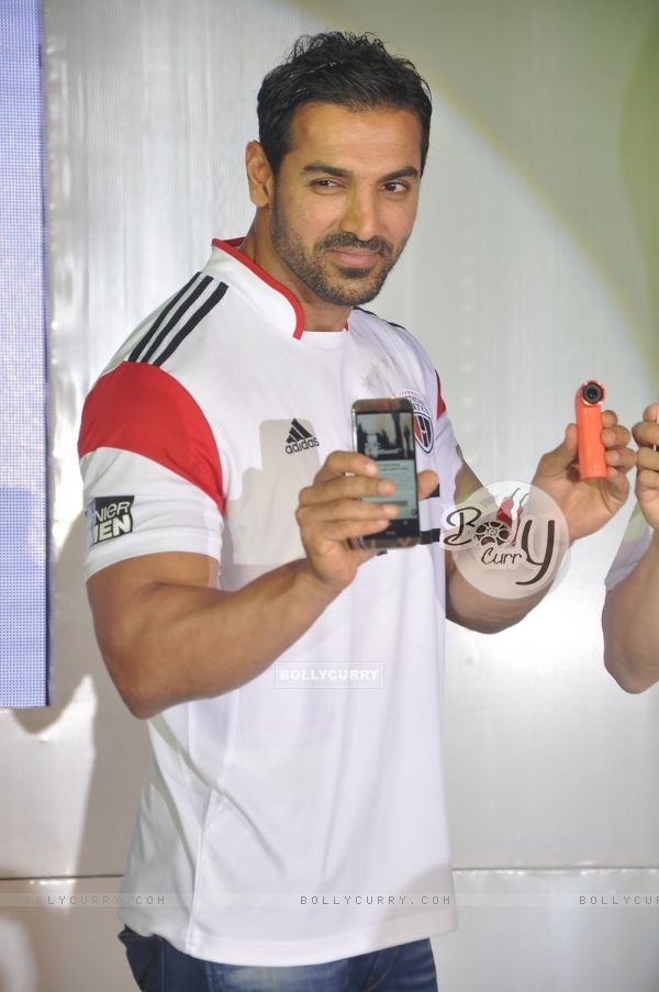 John Abraham was at the Launch of HTC Mobile