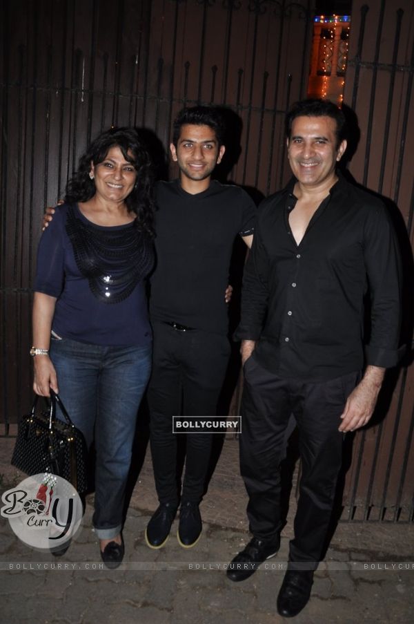Archana Puran Singh and Parmeet Sethi pose with their Son at Private Diwali Bash