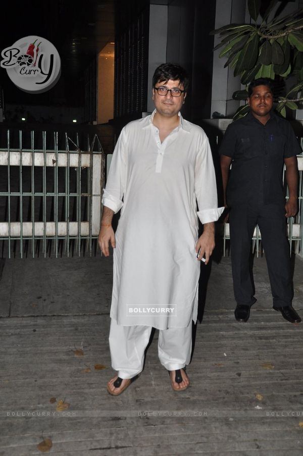 Goldie Behl poses for the media at Diwali Bash in Bandra