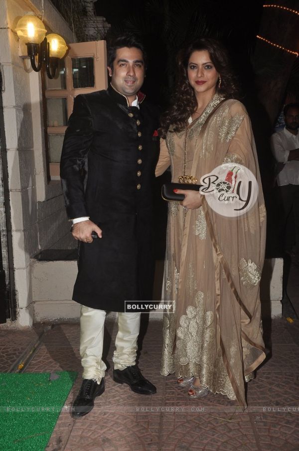 Aamna Shariff with her husband was seen at Ekta Kapoor's Diwali Party