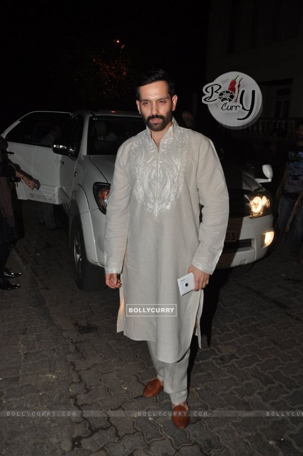 Luv Sinha poses for the media at Aamir Khan's Diwali Bash