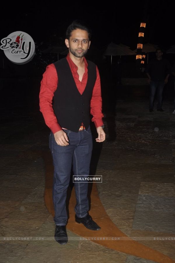 Rahul Vaidya poses for the media at the Launch of KKR's Box Office Website