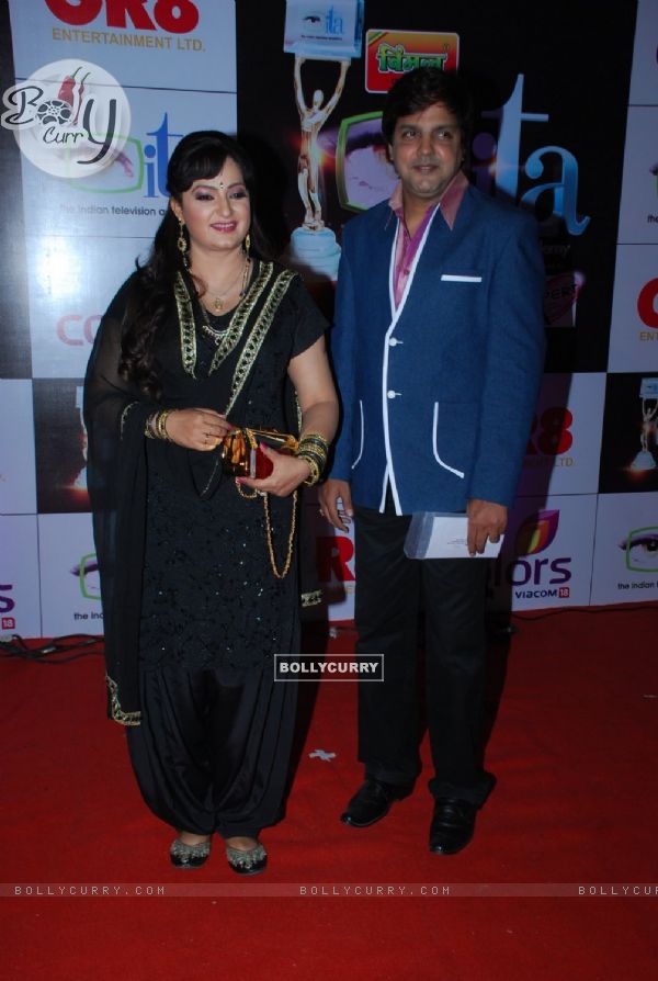 Upasana Singh & Neeraj Bharadwaj were at the ITA Awards 2014