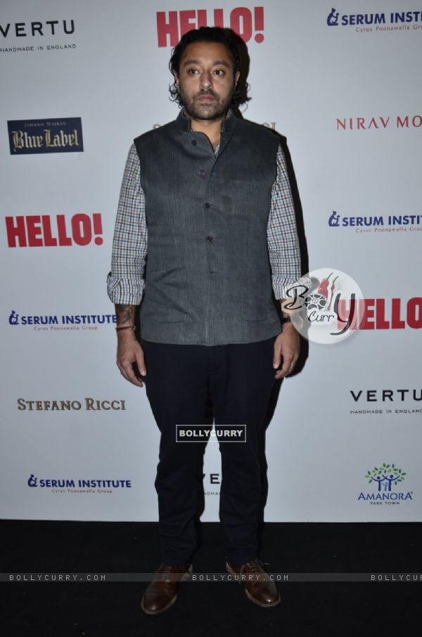 Vikram Chatwal poses for the media at Hello! Hall of Fame