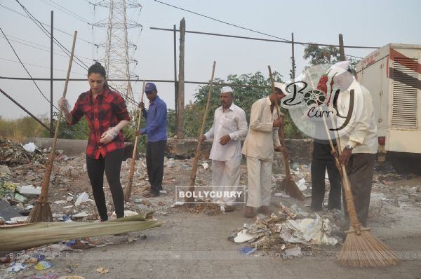 Tammanah was snapped at a Cleanliness Drive