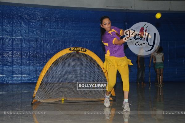 Ashita Dhawan was at the BCL Team Rowdy Banglore's Practice Sessions