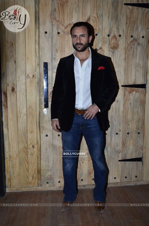 Saif Ali Khan poses for the media at the Promotions of Happy Ending on Ajeeb Dastaan Hai Ye