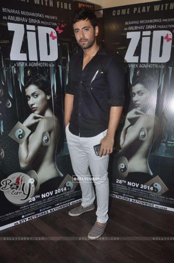 Karanvir Sharma poses for the camera at the Media Interactions of the Movie 'ZID' (344532)