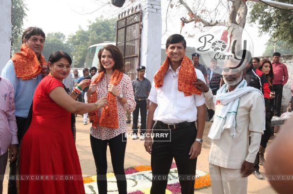 Anushka Sharma felicitated at the Launch of Support My School Campaign