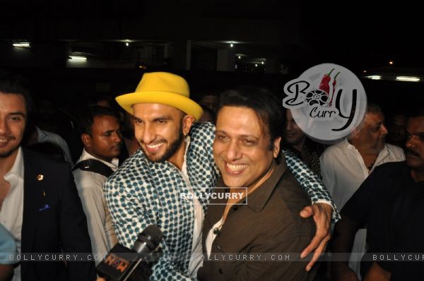 Ranveer Singh with Govinda at the Special Screening of Kill Dil