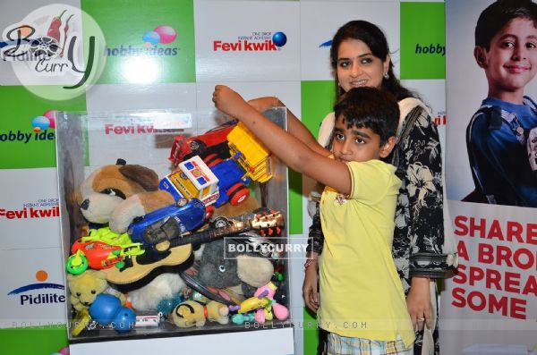 Shaina NC with her son at the Hobby iDEAS Children's Day Celebrations