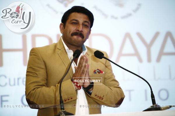 Manoj Tiwari at the Launch of '100 Heart' - A Social Initiative by CCL