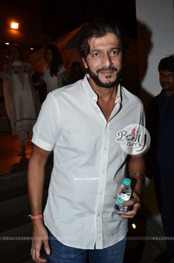 Chunky Pandey was snapped at Ravi Chopra's Funeral