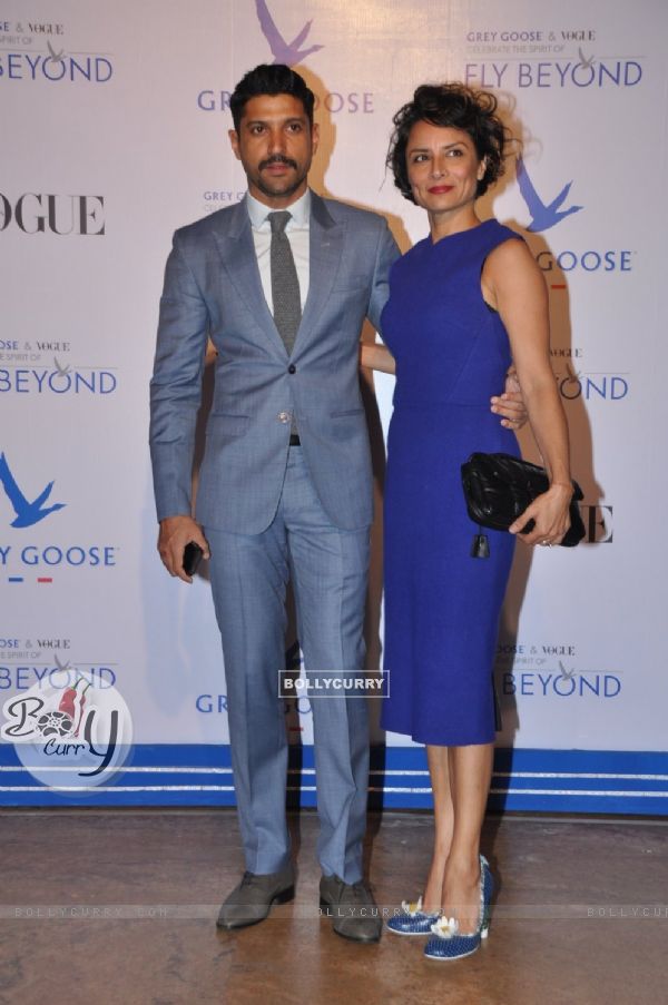 Farhan Akhtar & Adhuna Akhtar at Grey Goose India Fly Beyond Awards