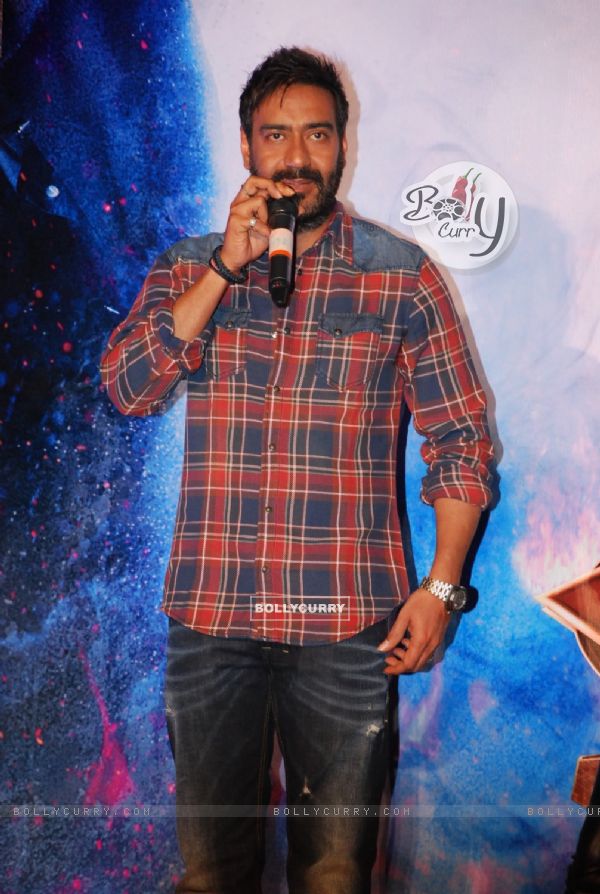 Ajay Devgn addressing the audience at the Song Launch of Action Jackson (345609)