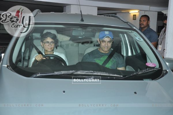 Aamir Khan and Kiran Rao were snapped at Karan Johar 's Bash