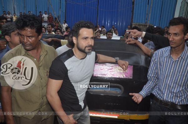 Emraan Hashmi poses for the media at the Promotions of Ungli