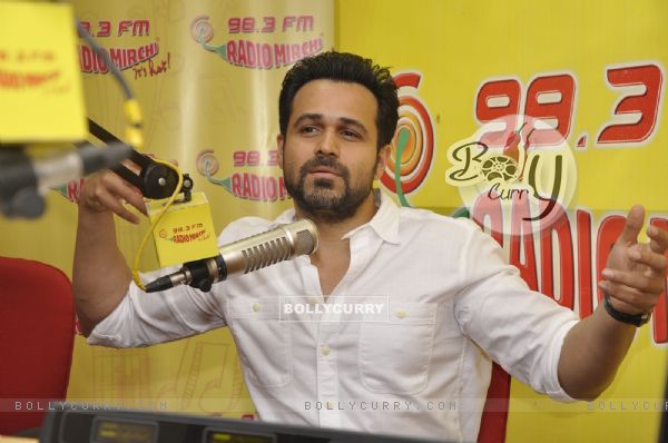 Emraan Hashmi snapped at the Promotions of Ungli at Radio Mirchi Studio