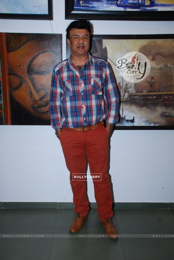 Anu Malik poses for the media at JS Art Gallery Lauch