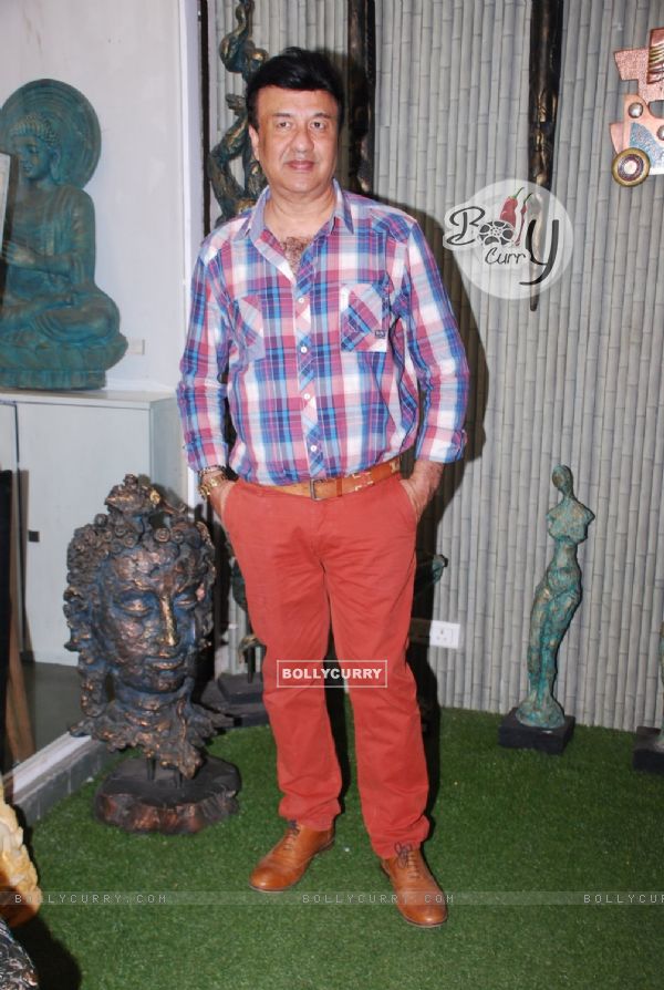 Anu Malik poses for the media at JS Art Gallery Lauch