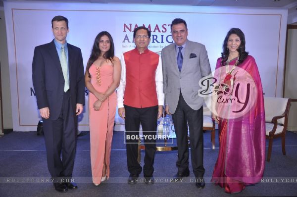 Richa Chadda and Boman Irani were snapped at Namaste America Event
