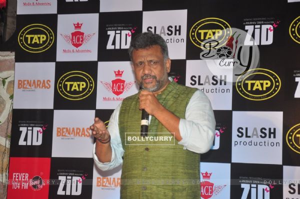 Anubhav Sinha addressing the audience at the Music Launch of Zid (346216)