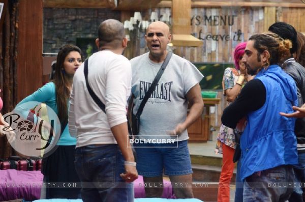 Puneet Issar and Ali Quli Mirza in an argument in Bigg Boss 8