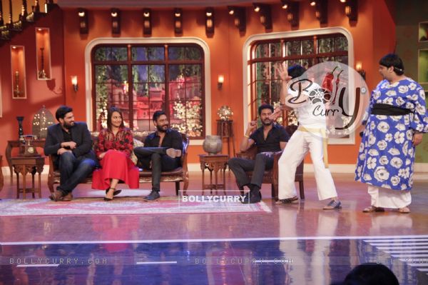 Promotions of Action Jackson on Comedy Nights with Kapil