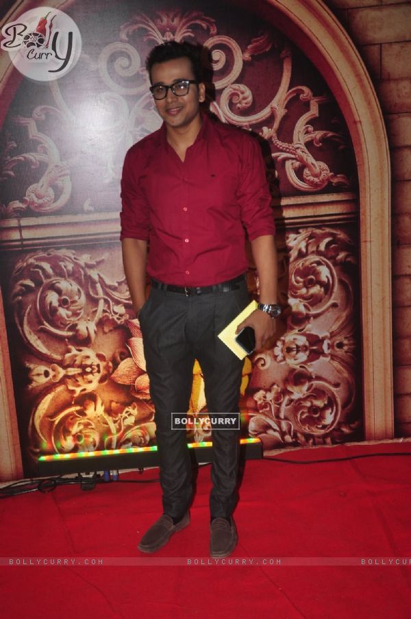 Anurag Sharma poses for the media at Zee Rishtey Awards