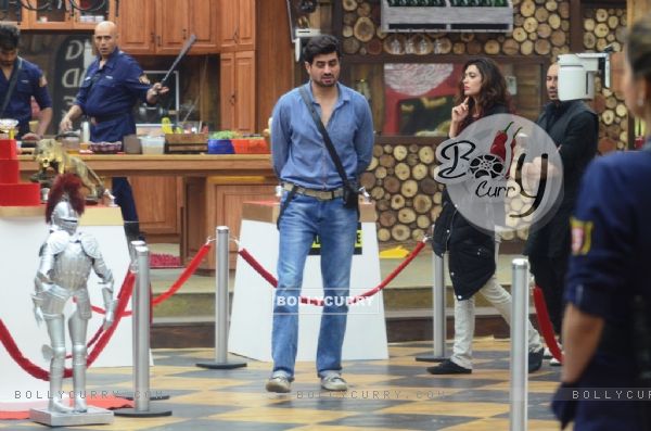 Contestants during the Luxury budget task of the week named Museum in Bigg Boss 8