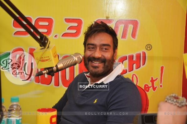 Ajay Devgn was snapped at the Promotions of Action Jackson at Radio Mirchi (347023)