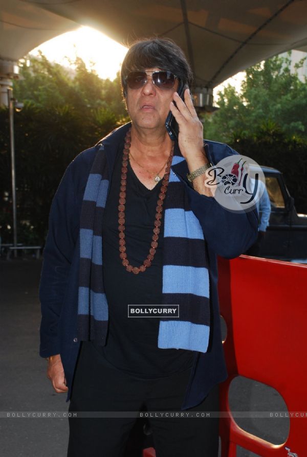 Mukesh Khanna was snapped at Airport